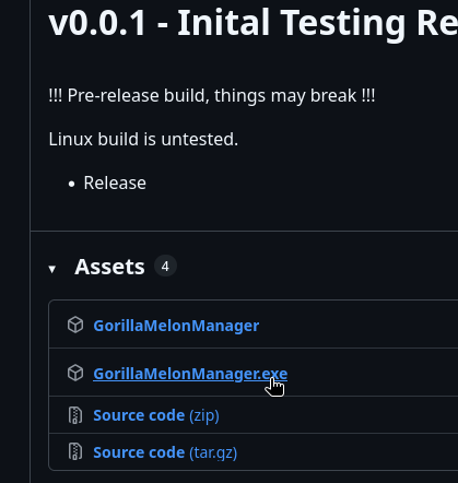 GorillaMelonManager GitHub Release Demonstration